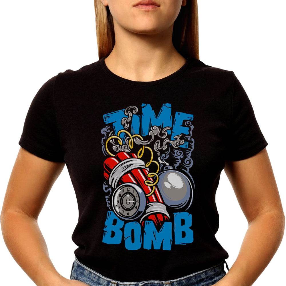 Time Bomb - Unisex Round Neck Regular Fit 100% Combed Cotton Half Sleeve T-Shirt - Mojilo Mart