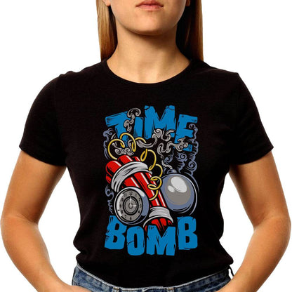 Time Bomb - Unisex Round Neck Regular Fit 100% Combed Cotton Half Sleeve T-Shirt - Mojilo Mart