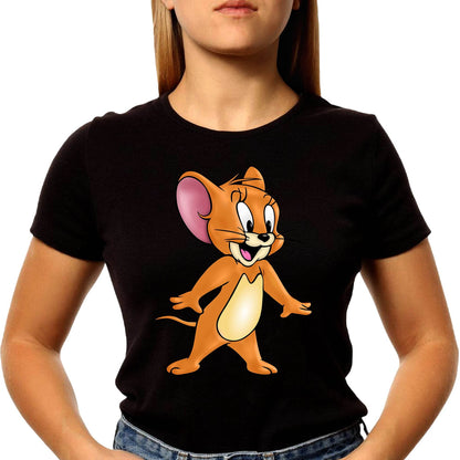 Tom & Jerry - Unisex Round Neck Regular Fit 100% Combed Cotton Half Sleeve T-Shirt - Mojilo Mart