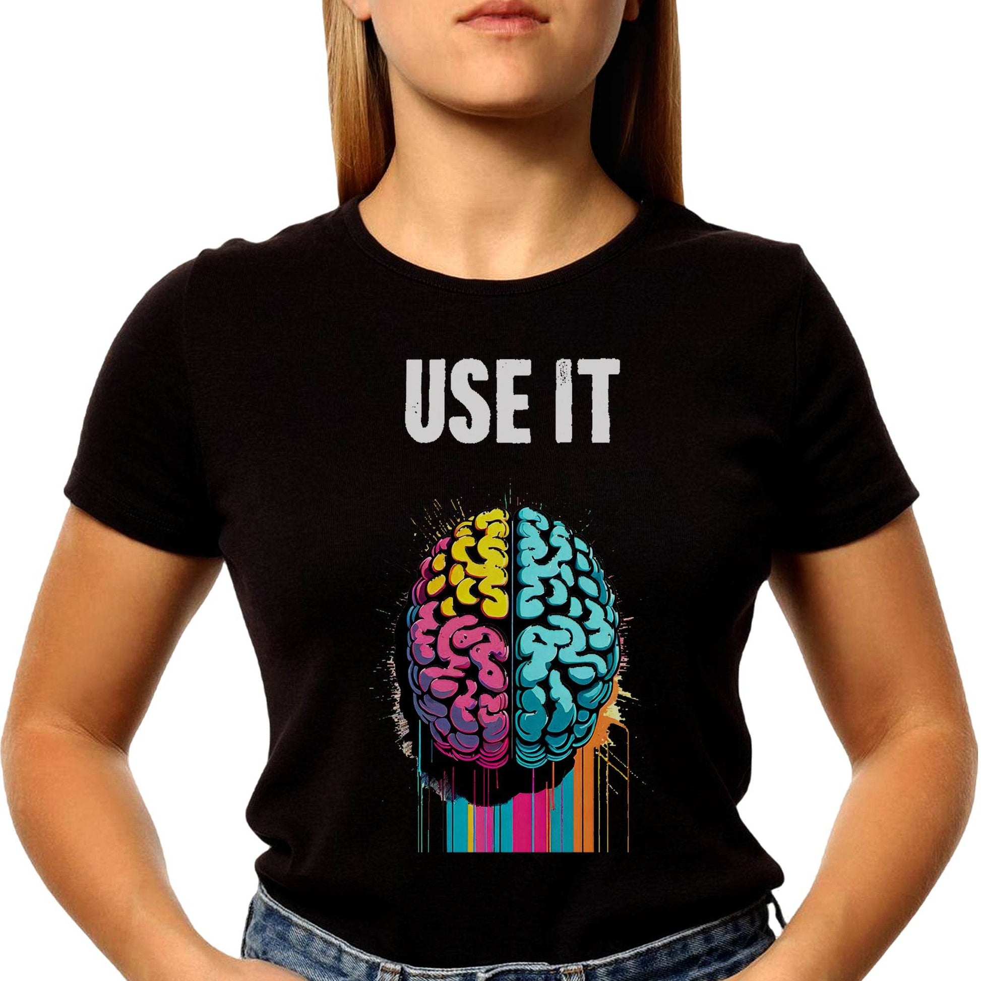 Use IT Artistic Brain Art IQ Physics - Unisex Round Neck Regular Fit 100% Combed Cotton Half Sleeve T-Shirt - Mojilo Mart