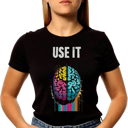 Use IT Artistic Brain Art IQ Physics - Unisex Round Neck Regular Fit 100% Combed Cotton Half Sleeve T-Shirt - Mojilo Mart
