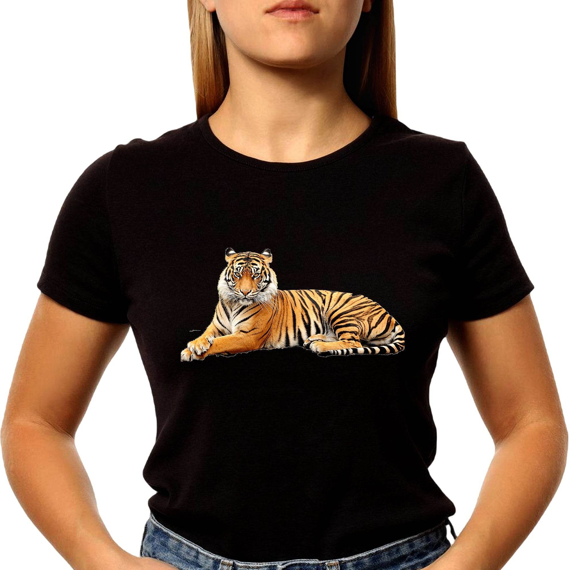 Vibrant Colors Body Tiger Tee - Unisex Round Neck Regular Fit 100% Combed Cotton Half Sleeve T-Shirt - Mojilo Mart