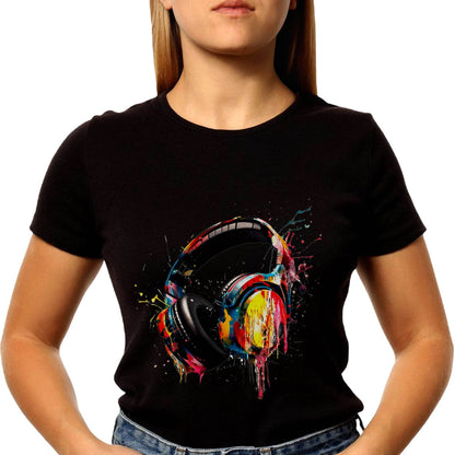 Vibrant Game Headphone Clipart - Unisex Round Neck Regular Fit 100% Combed Cotton Half Sleeve T-Shirt - Mojilo Mart