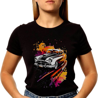 Vintage car Hand drawing - Unisex Round Neck Regular Fit 100% Combed Cotton Half Sleeve T-Shirt - Mojilo Mart