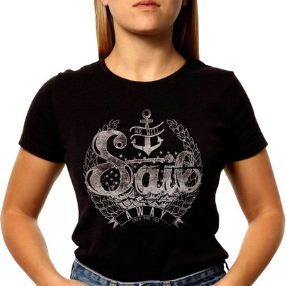 WE WILL SAIL AWAY INTO THE SEA - Unisex Round Neck Regular Fit 100% Combed Cotton Half Sleeve T-Shirt - Mojilo Mart