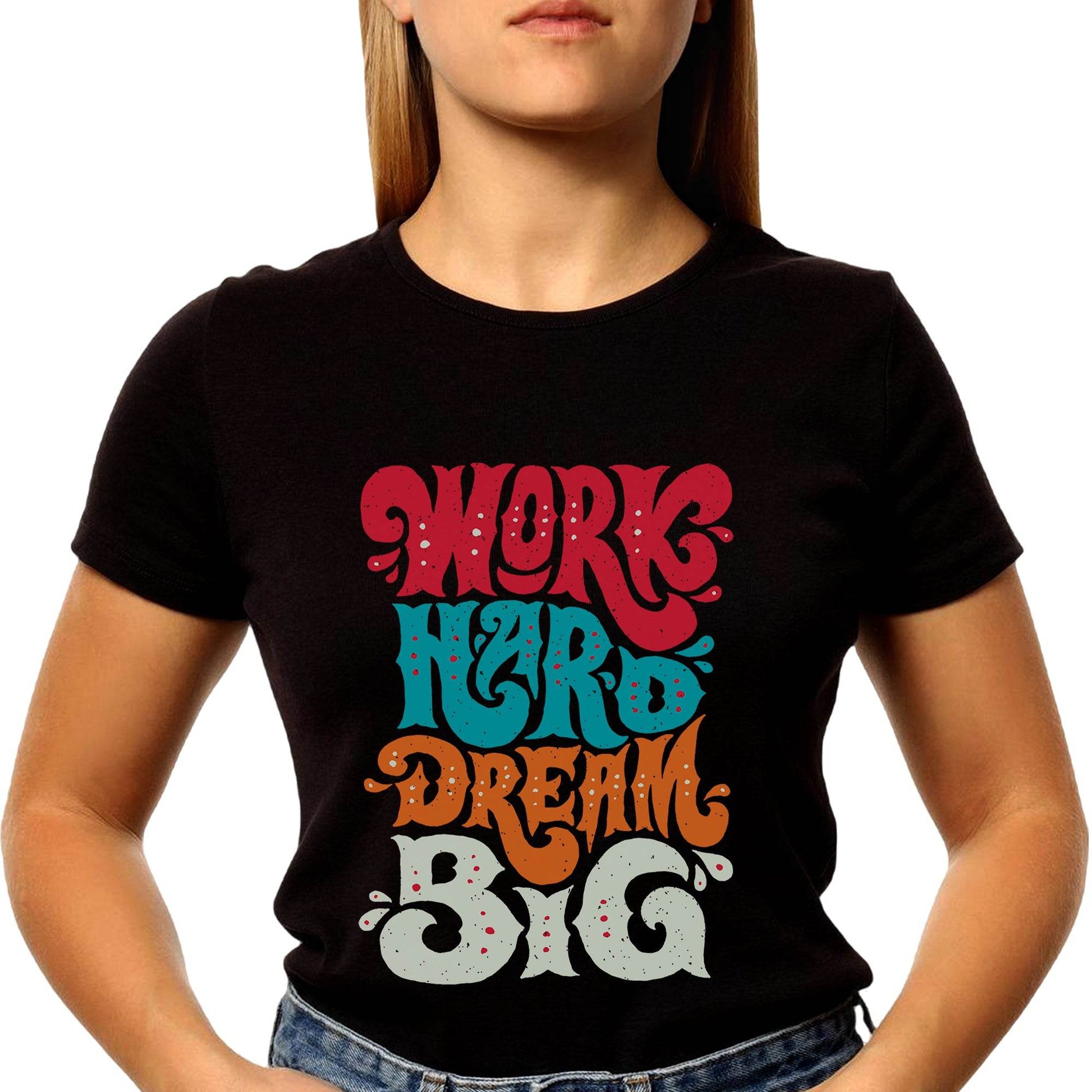 WORIG HORO DREAMG BIG - Unisex Round Neck Regular Fit 100% Combed Cotton Half Sleeve T-Shirt - Mojilo Mart