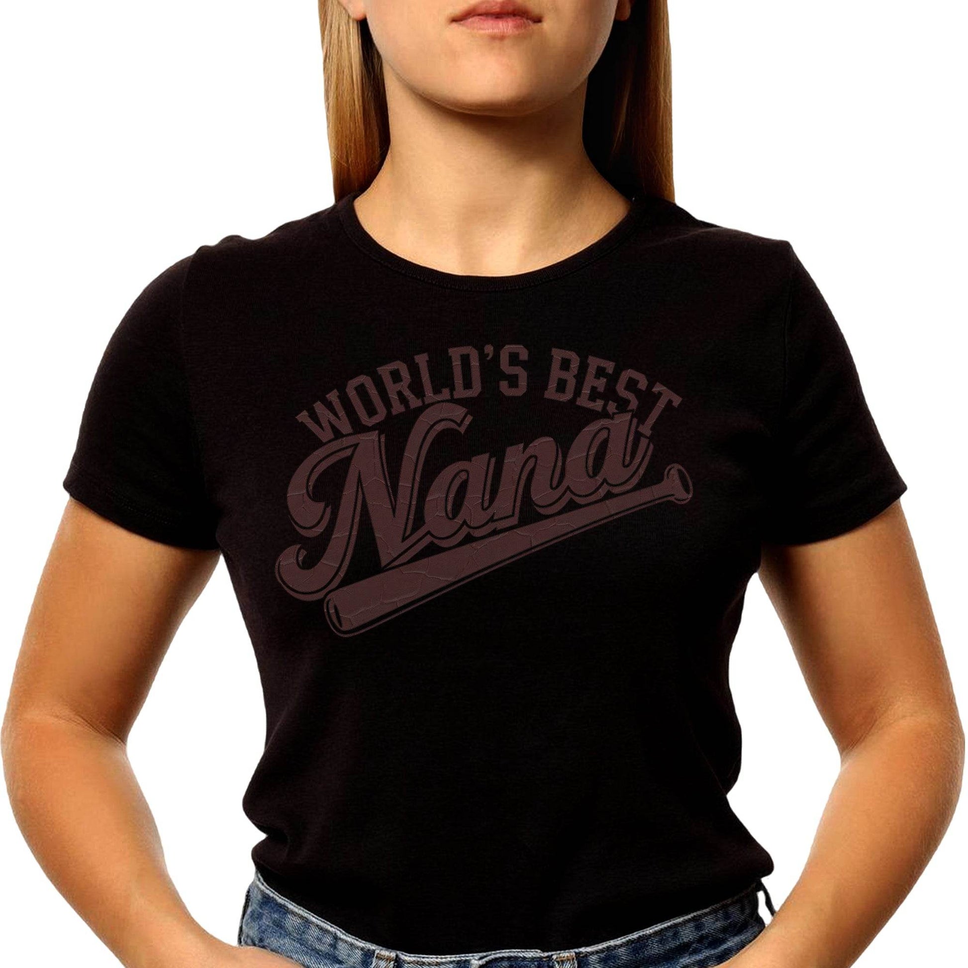 WORLD'S BEST Nana - Unisex Round Neck Regular Fit 100% Combed Cotton Half Sleeve T-Shirt - Mojilo Mart