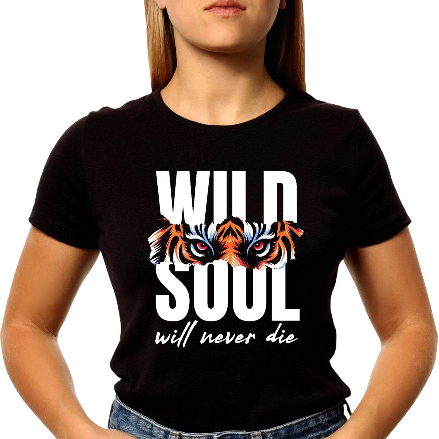 Wild Soul Will Never Die - Unisex Round Neck Regular Fit 100% Combed Cotton Half Sleeve T-Shirt - Mojilo Mart