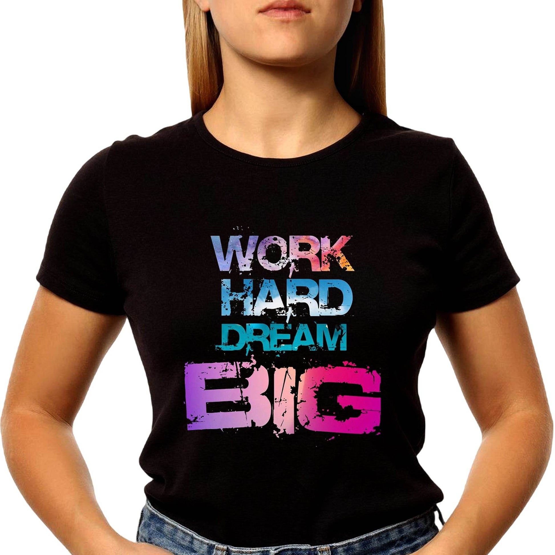 Work Head Dream Big - Unisex Round Neck Regular Fit 100% Combed Cotton Half Sleeve T-Shirt - Mojilo Mart