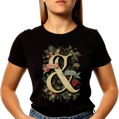 YOU & ME - Unisex Round Neck Regular Fit 100% Combed Cotton Half Sleeve T-Shirt - Mojilo Mart