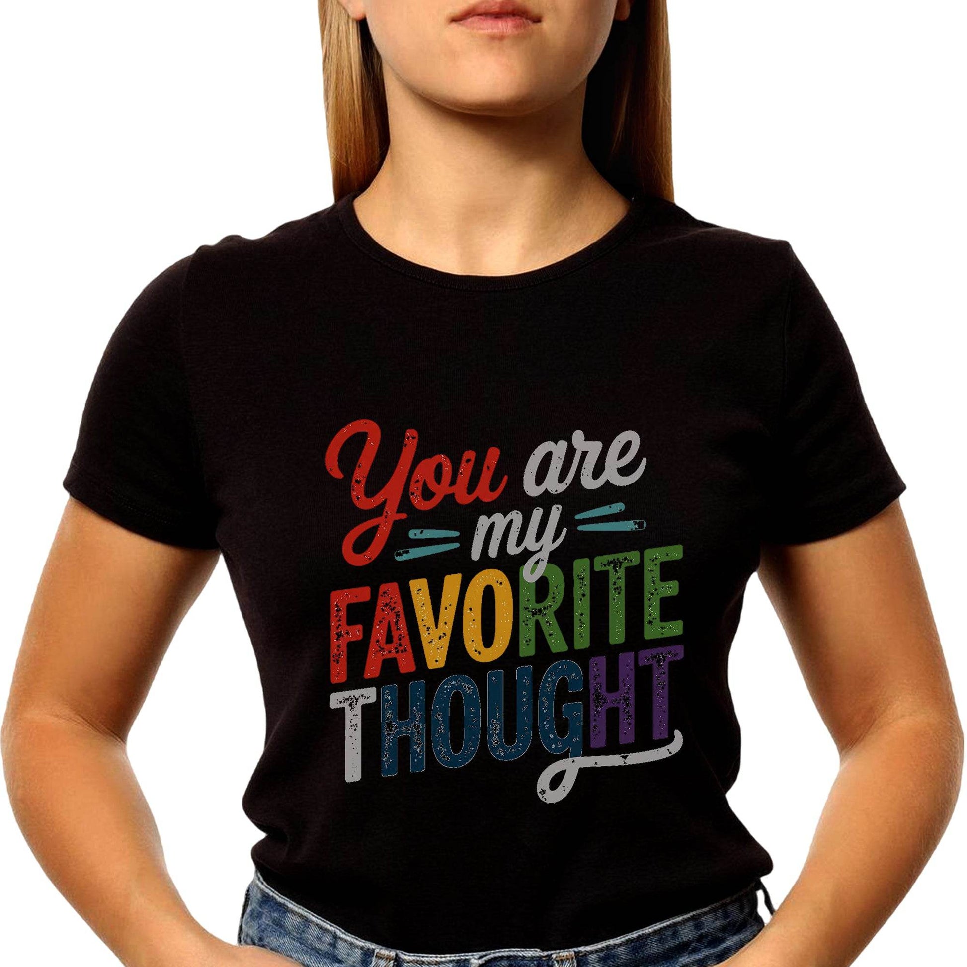 You are my FAVORITE Print- Unisex Round Neck Regular Fit 100% Combed Cotton Half Sleeve T-Shirt - Mojilo Mart