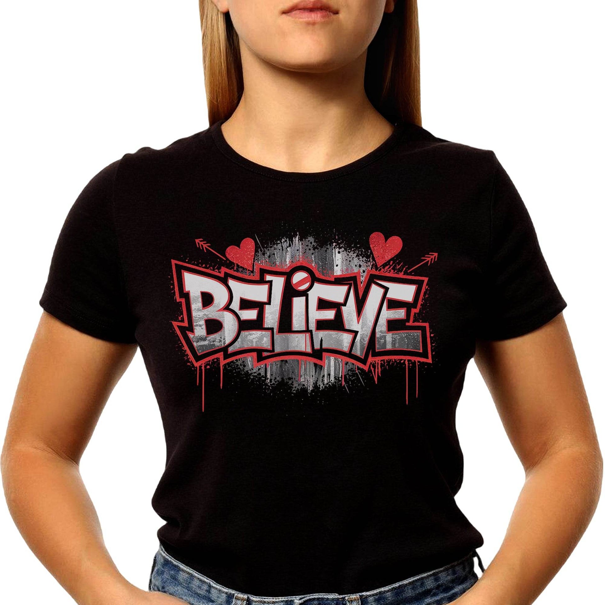 Believe - Unisex Round Neck Regular Fit 100% Combed Cotton Half Sleeve T-Shirt - Mojilo Mart