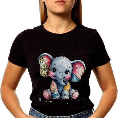Cute baby elephant - Unisex Round Neck Regular Fit 100% Combed Cotton Half Sleeve T-Shirt - Mojilo Mart