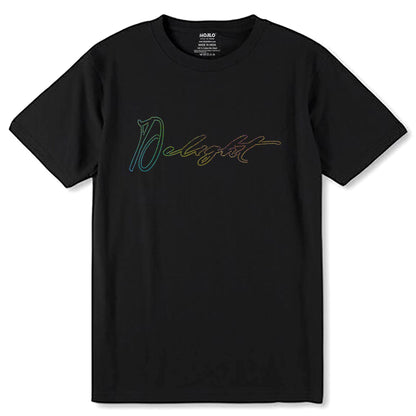 RAINBOW SPANGLE DELIGHT - Unisex Round Neck Regular Fit 100% Combed Cotton Half Sleeve T-Shirt - Mojilo Mart