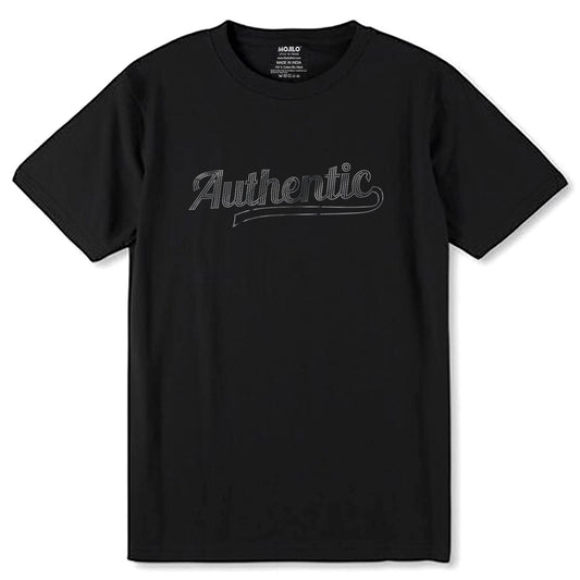 SILVER SPANGLE Authentic - Unisex Round Neck Regular Fit 100% Combed Cotton Half Sleeve T-Shirt - Mojilo Mart