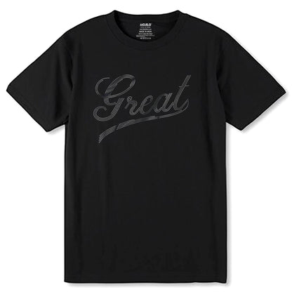 SILVER SPANGLE GREAT - Unisex Round Neck Regular Fit 100% Combed Cotton Half Sleeve T-Shirt - Mojilo Mart