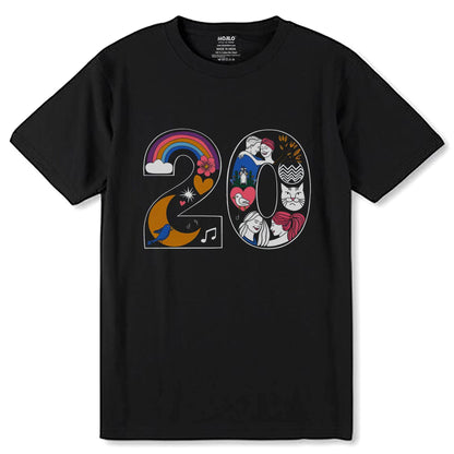 20th Birthday Born - Unisex Round Neck Regular Fit 100% Combed Cotton Half Sleeve T-Shirt - Mojilo Mart