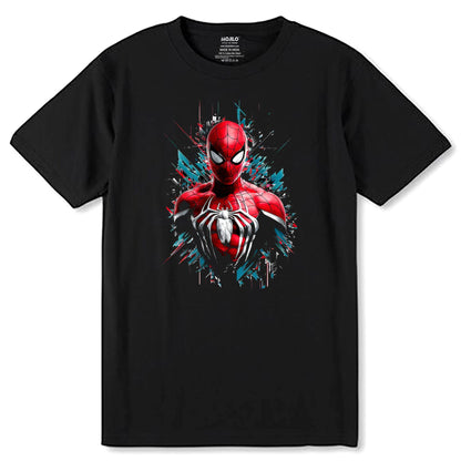 3d Spiderman Superheroes - Unisex Round Neck Regular Fit 100% Combed Cotton Half Sleeve T-Shirt - Mojilo Mart