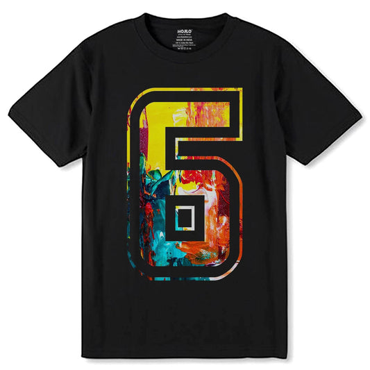 6th Birthday Boy Badminton Player Badminton 6 Years - Unisex Round Neck Regular Fit 100% Combed Cotton Half Sleeve T-Shirt - Mojilo Mart