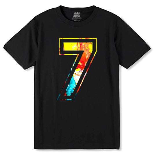 7th Alphabet Adventure TShirt - Unisex Round Neck Regular Fit 100% Combed Cotton Half Sleeve T-Shirt - Mojilo Mart