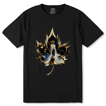 ANGLE GOLDEN ART - Unisex Round Neck Regular Fit 100% Combed Cotton Half Sleeve T-Shirt - Mojilo Mart