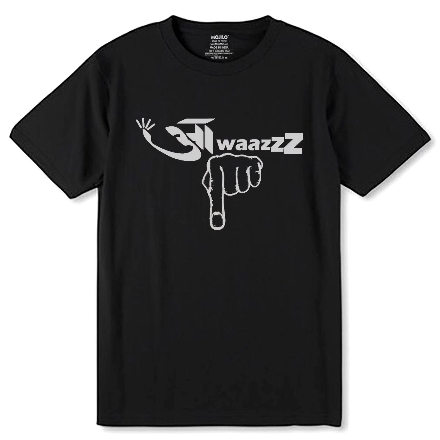 Aawaj Niche - Unisex Round Neck Regular Fit 100% Combed Cotton Half Sleeve T-Shirt - Mojilo Mart
