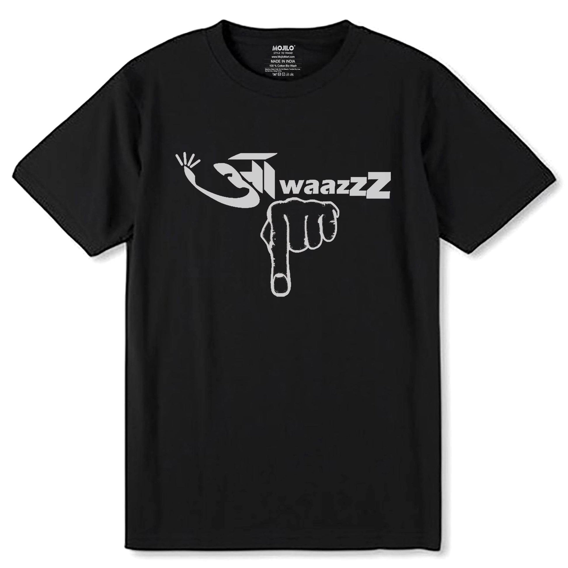 Aawaj Niche - Unisex Round Neck Regular Fit 100% Combed Cotton Half Sleeve T-Shirt - Mojilo Mart
