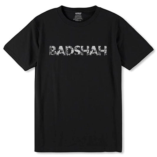BADSHAH - Unisex Round Neck Regular Fit 100% Combed Cotton Half Sleeve T-Shirt - Mojilo Mart
