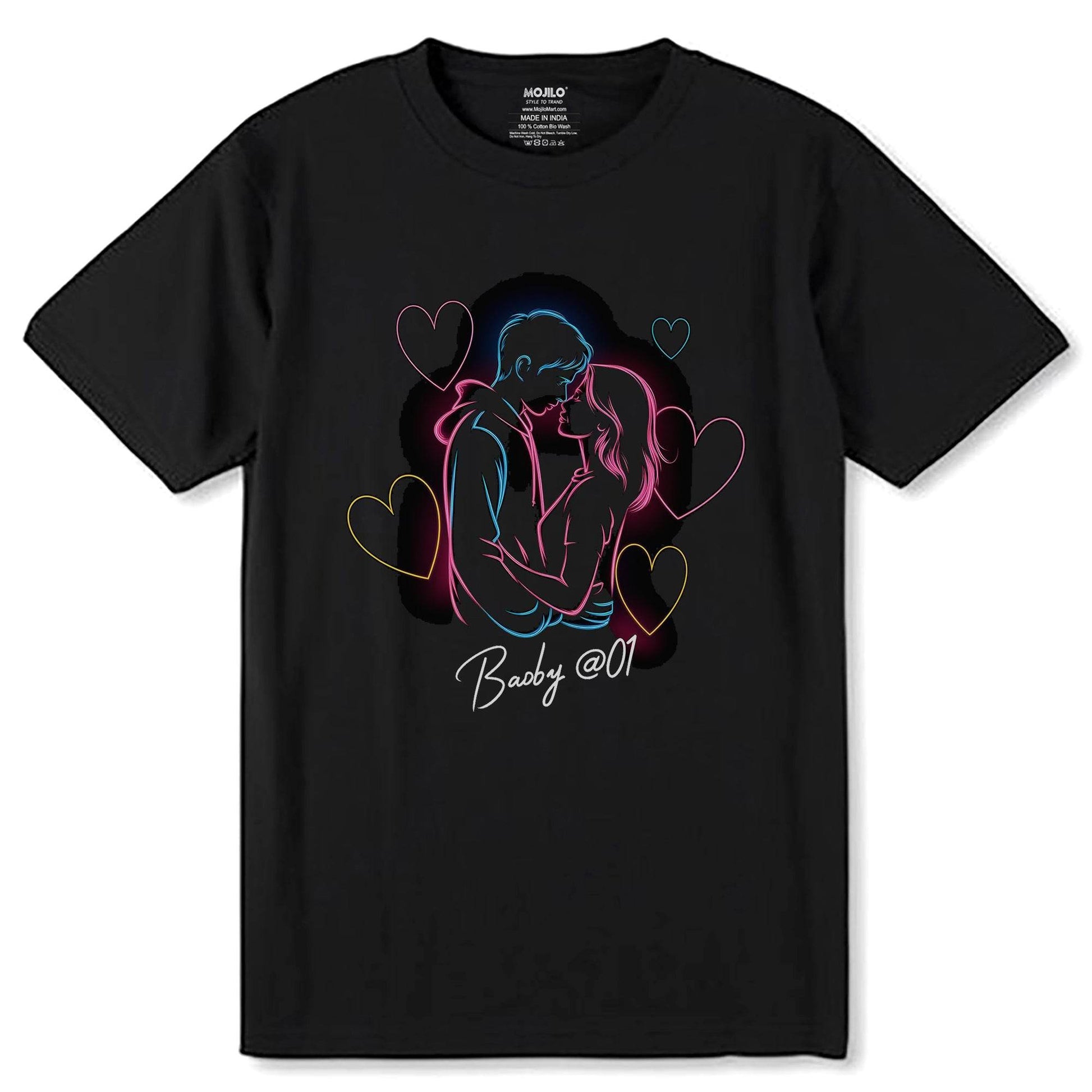 Baby @01 Desing - Unisex Round Neck Regular Fit 100% Combed Cotton Half Sleeve T-Shirt - Mojilo Mart