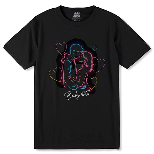 Baby @01 Desing - Unisex Round Neck Regular Fit 100% Combed Cotton Half Sleeve T-Shirt - Mojilo Mart
