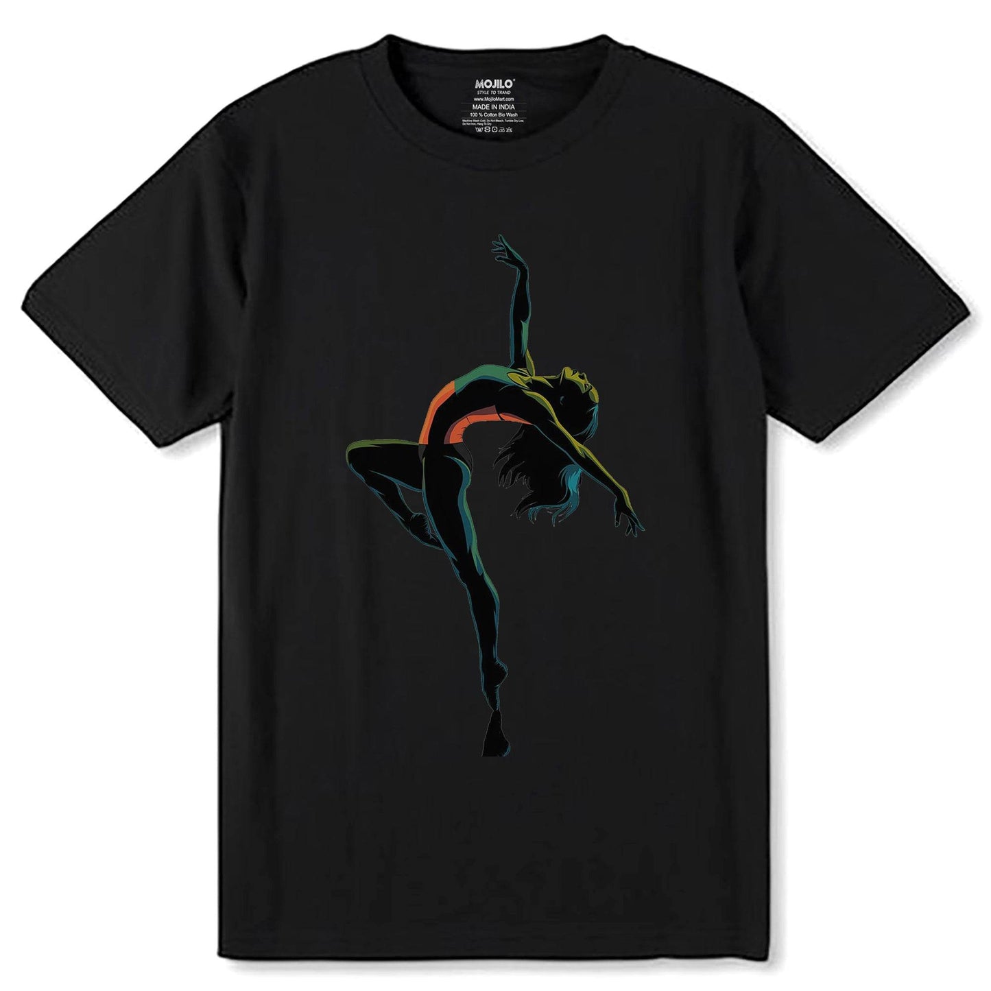 Ballet Dance - Unisex Round Neck Regular Fit 100% Combed Cotton Half Sleeve T-Shirt - Mojilo Mart