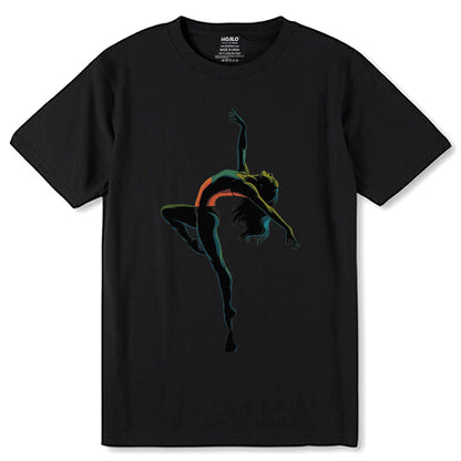Ballet Dance - Unisex Round Neck Regular Fit 100% Combed Cotton Half Sleeve T-Shirt - Mojilo Mart