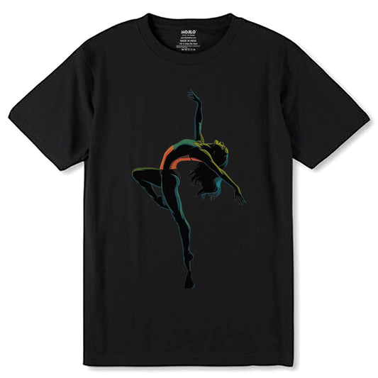 Ballet Dance - Unisex Round Neck Regular Fit 100% Combed Cotton Half Sleeve T-Shirt - Mojilo Mart
