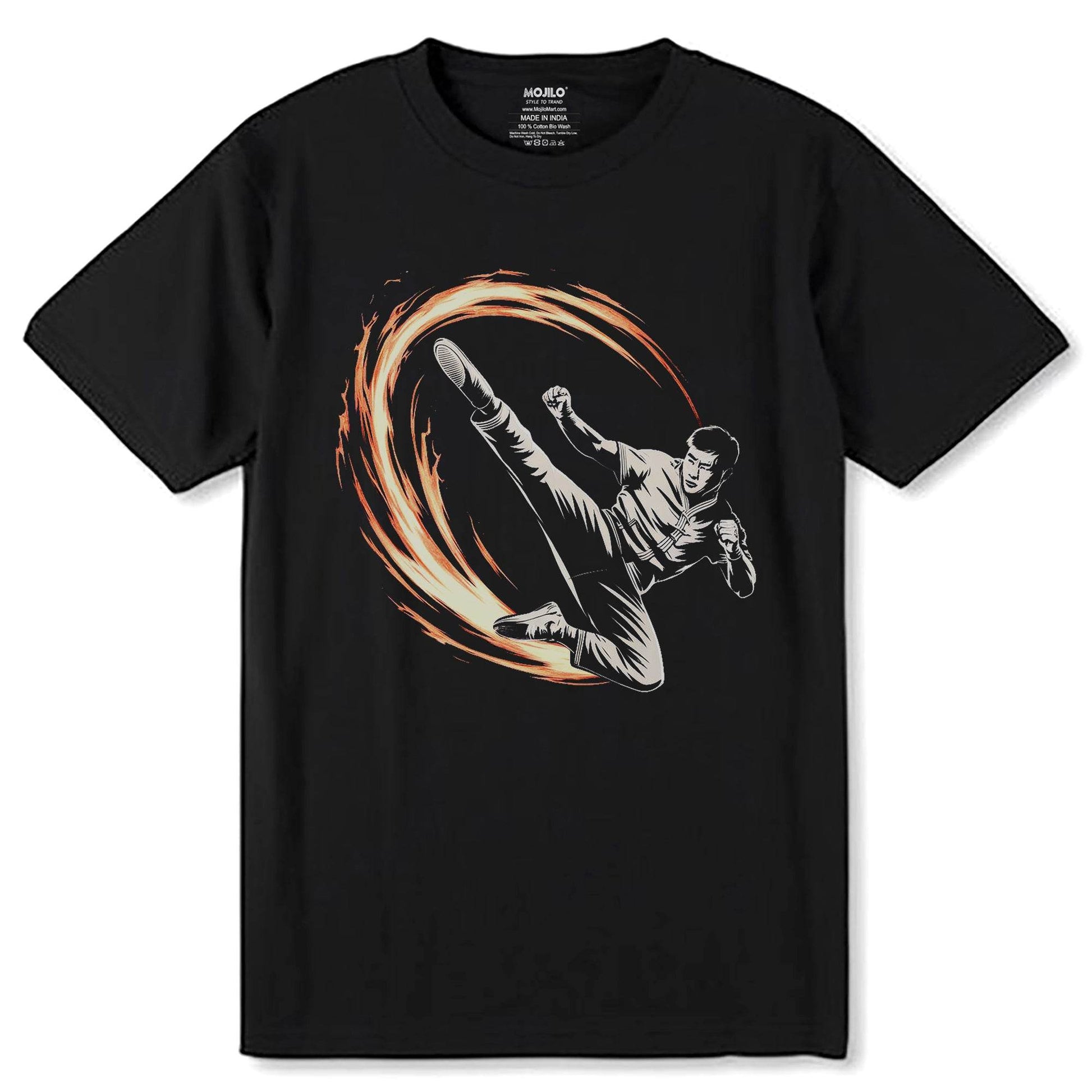 Bruce Lee (LEGEND) - Unisex Round Neck Regular Fit 100% Combed Cotton Half Sleeve T-Shirt - Mojilo Mart