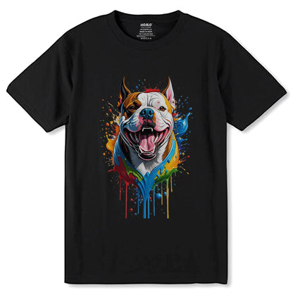 Bull Dog - Unisex Round Neck Regular Fit 100% Combed Cotton Half Sleeve T-Shirt - Mojilo Mart