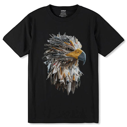 Cardboard Art Sculpture - Unisex Round Neck Regular Fit 100% Combed Cotton Half Sleeve T-Shirt - Mojilo Mart
