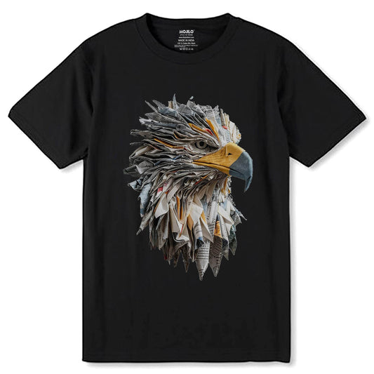 Cardboard Art Sculpture - Unisex Round Neck Regular Fit 100% Combed Cotton Half Sleeve T-Shirt - Mojilo Mart