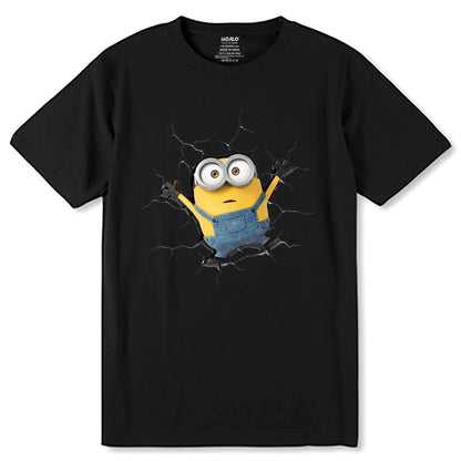Cartoon Minions - Unisex Round Neck Regular Fit 100% Combed Cotton Half Sleeve T-Shirt - Mojilo Mart