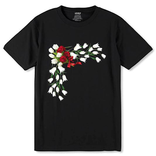 Cheerful Daisy - Unisex Round Neck Regular Fit 100% Combed Cotton Half Sleeve T-Shirt - Mojilo Mart