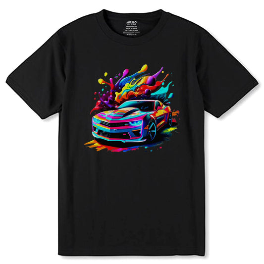 Chevrolet Camaro Performance Vehicle Lineup - Unisex Round Neck Regular Fit 100% Combed Cotton Half Sleeve T-Shirt - Mojilo Mart