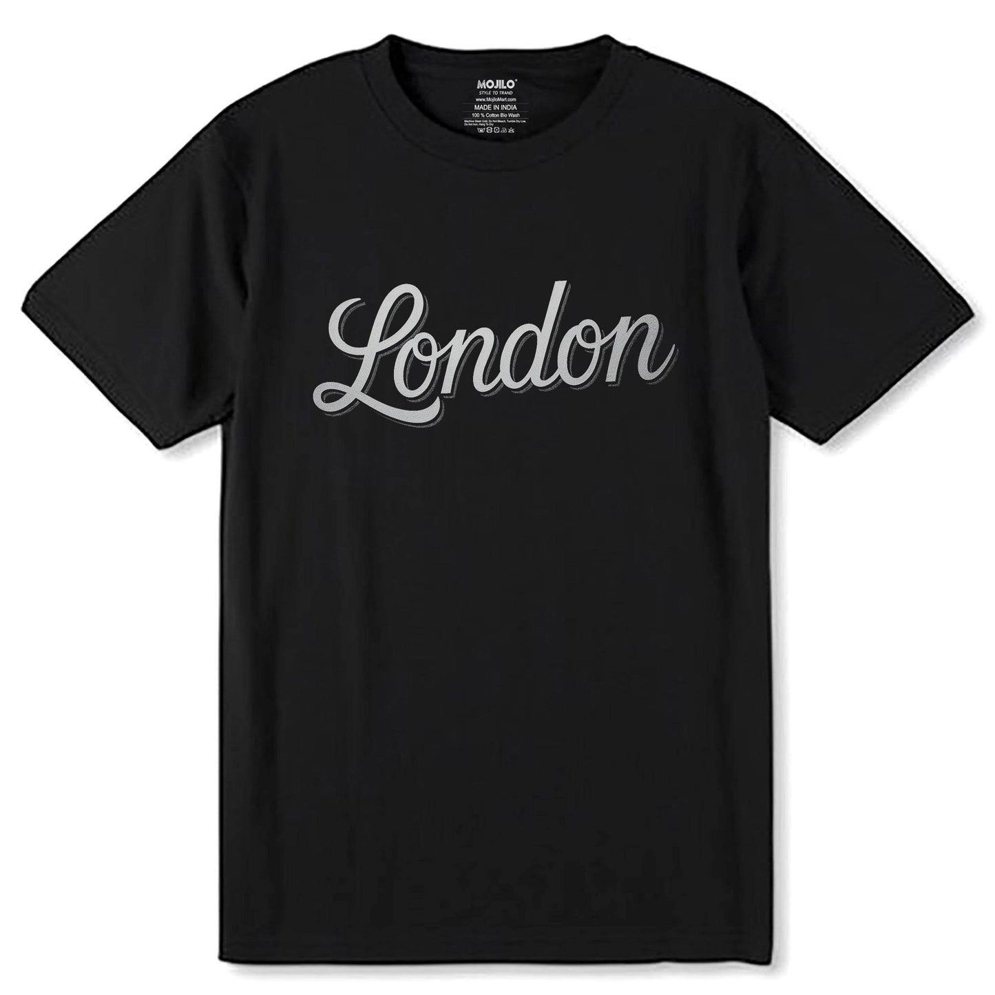 Cool London UK Vibes - Unisex Round Neck Regular Fit 100% Combed Cotton Half Sleeve T-Shirt - Mojilo Mart