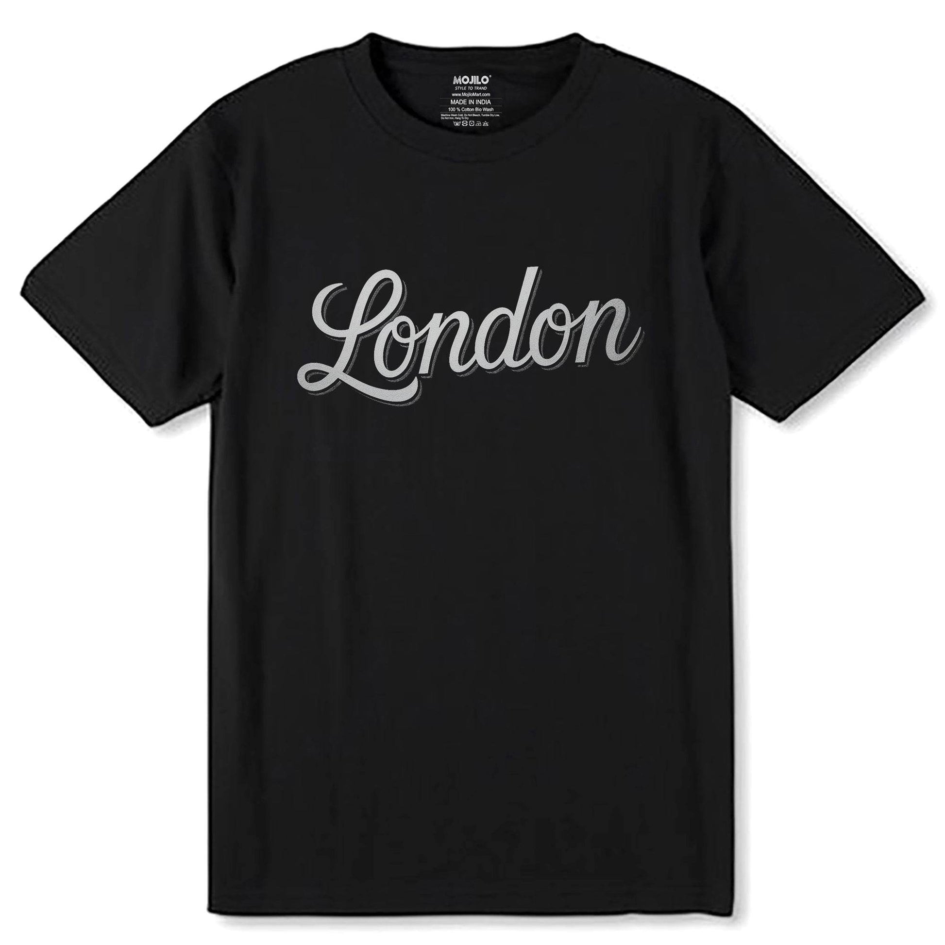 Cool London UK Vibes - Unisex Round Neck Regular Fit 100% Combed Cotton Half Sleeve T-Shirt - Mojilo Mart