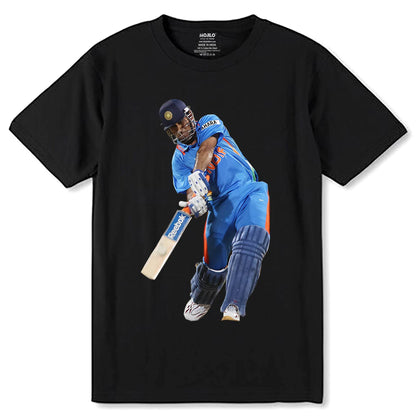 Cricket Ms Dhoni - Unisex Round Neck Regular Fit 100% Combed Cotton Half Sleeve T-Shirt - Mojilo Mart