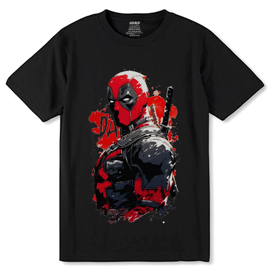 Deadpool - Unisex Round Neck Regular Fit 100% Combed Cotton Half Sleeve T-Shirt - Mojilo Mart