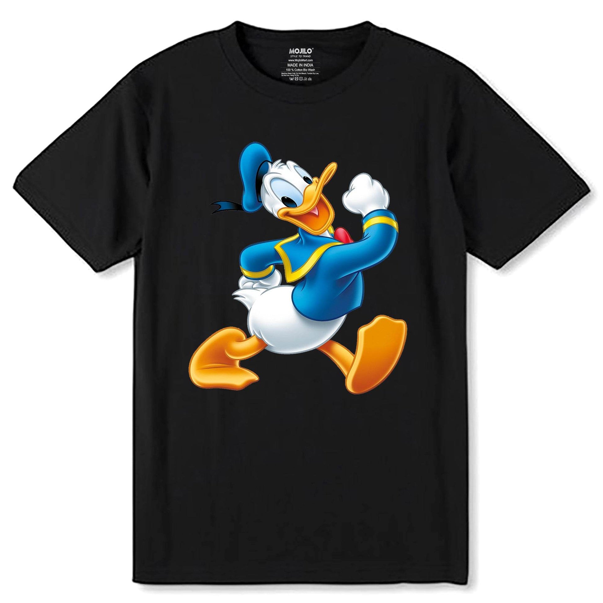Disney Boys Donald Duck - Unisex Round Neck Regular Fit 100% Combed Cotton Half Sleeve T-Shirt - Mojilo Mart