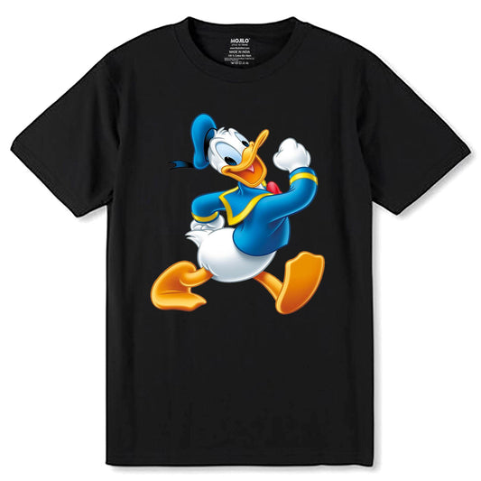 Disney Boys Donald Duck - Unisex Round Neck Regular Fit 100% Combed Cotton Half Sleeve T-Shirt - Mojilo Mart