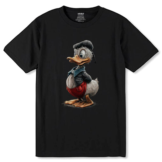 Disney Characters Donald Duck - Unisex Round Neck Regular Fit 100% Combed Cotton Half Sleeve T-Shirt - Mojilo Mart