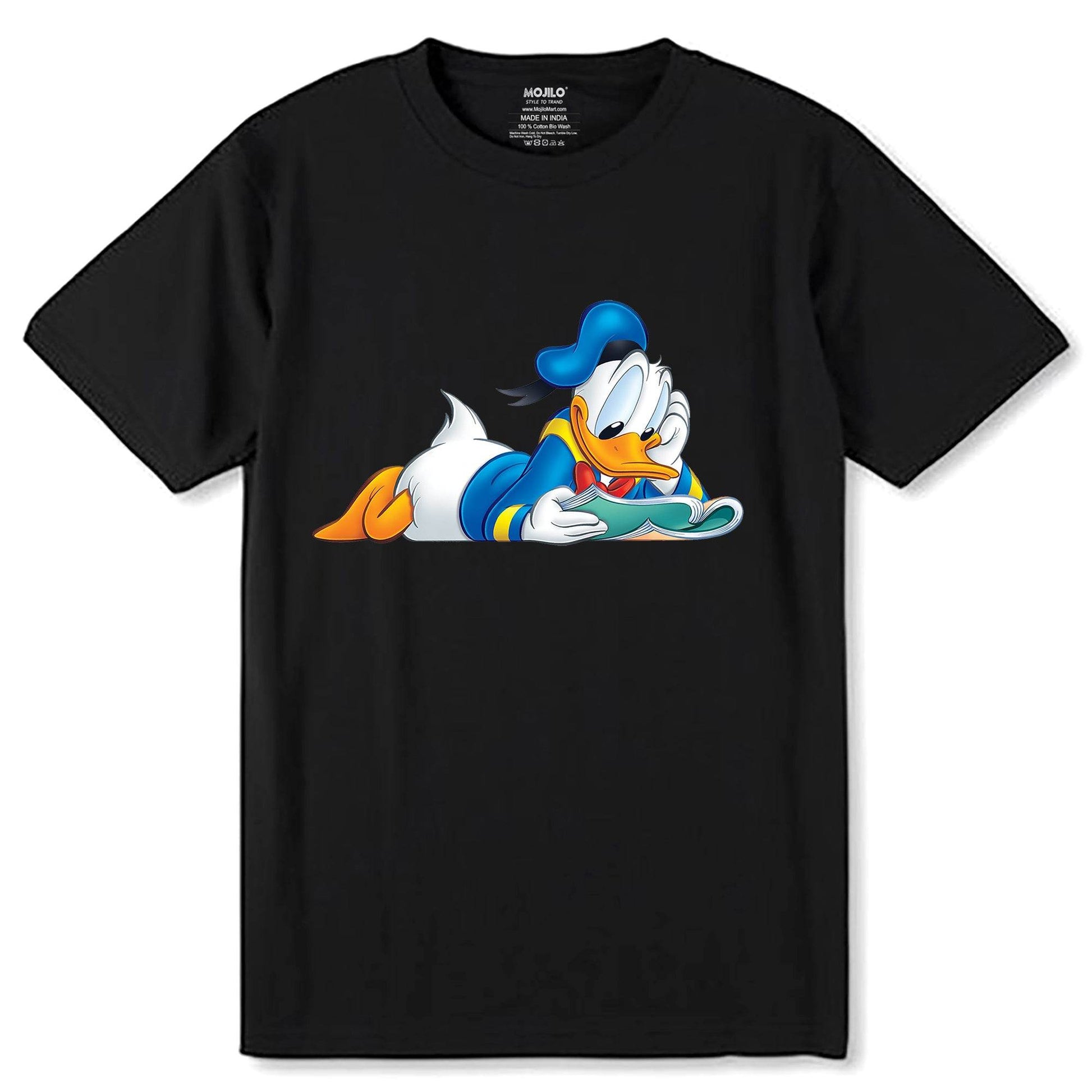 Disney Donald Duck Traditional Portrait - Unisex Round Neck Regular Fit 100% Combed Cotton Half Sleeve T-Shirt - Mojilo Mart