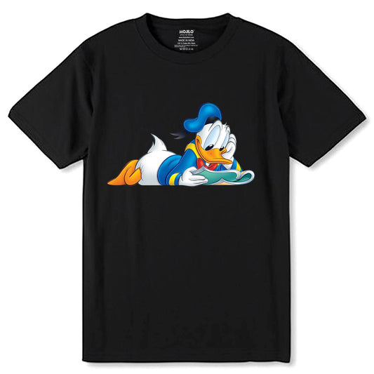 Disney Donald Duck Traditional Portrait - Unisex Round Neck Regular Fit 100% Combed Cotton Half Sleeve T-Shirt - Mojilo Mart