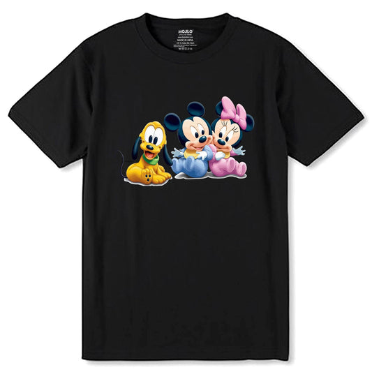 Disney Youth - Unisex Round Neck Regular Fit 100% Combed Cotton Half Sleeve T-Shirt - Mojilo Mart